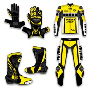 TRIUMPH 2 Pc Motorbike Racing Leather Suit
