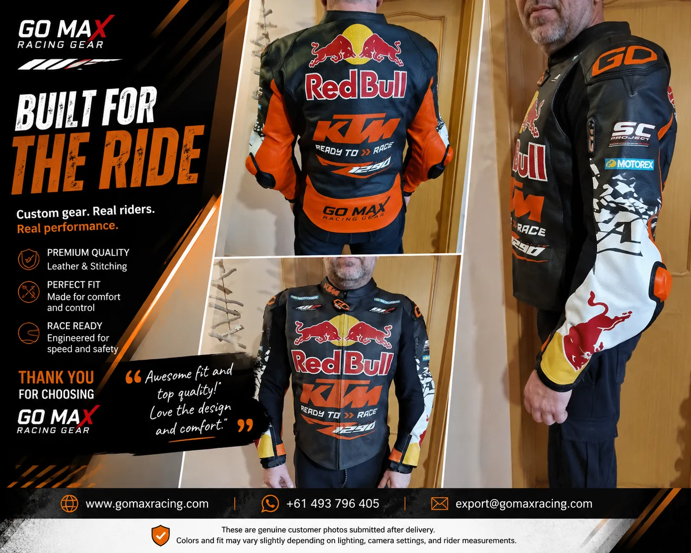Best KTM Motorcycle Racing Jacket –2026 | Go Max Racing