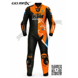 Go Max Racing KTM Ready to Race Leather Race Suit front view