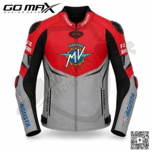 Go Max MV Agusta F4 RR 312 Custom Motorcycle Leather Racing Jacket Motorbike Riding Jacket