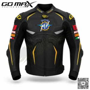 Go Max MV Agusta Brutale 1000RR 75° Anniversario Custom Motorcycle Leather Racing Jacket Motorbike Riding Jacket