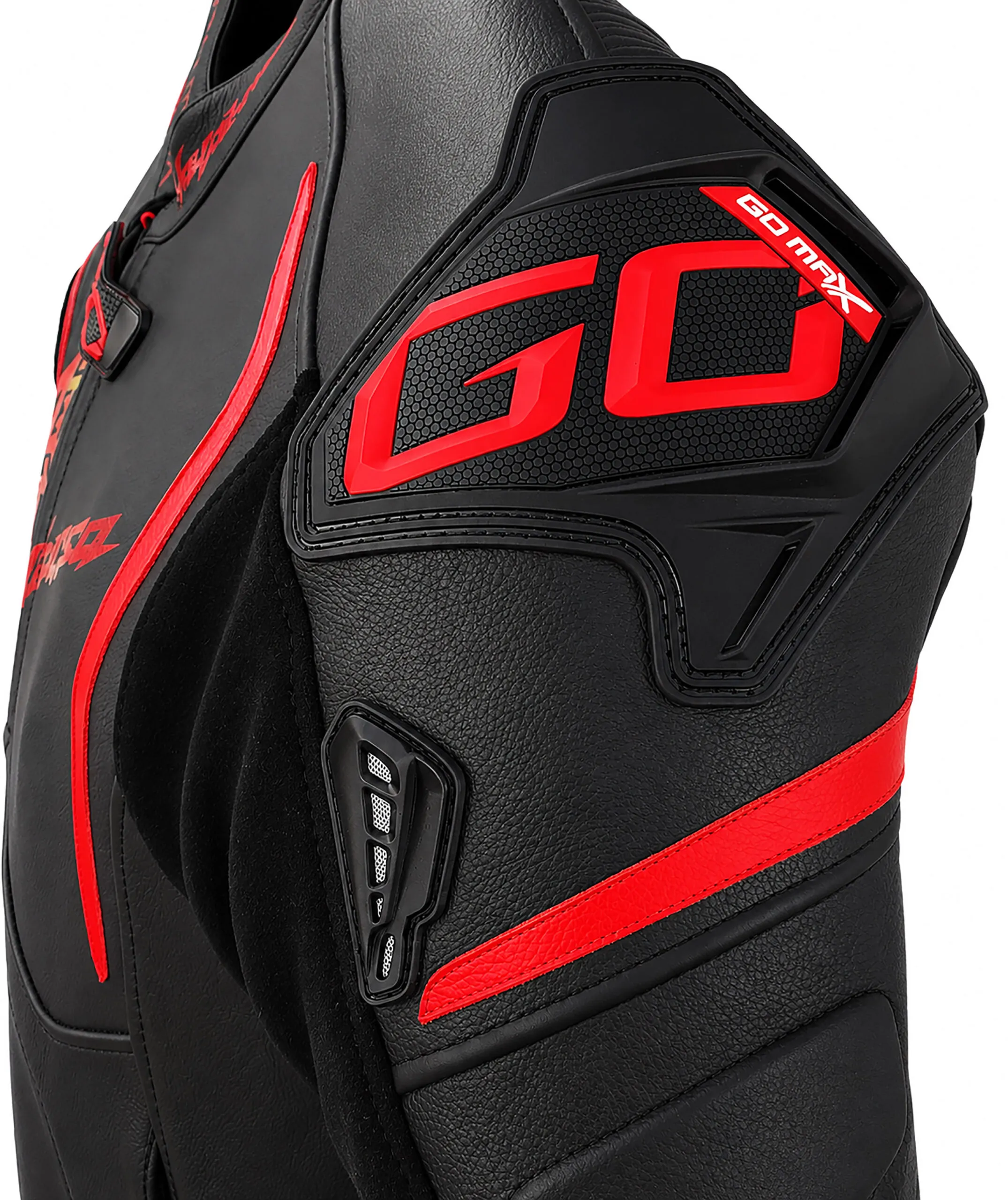 Hayabusa Black Red Suit shoulder protection