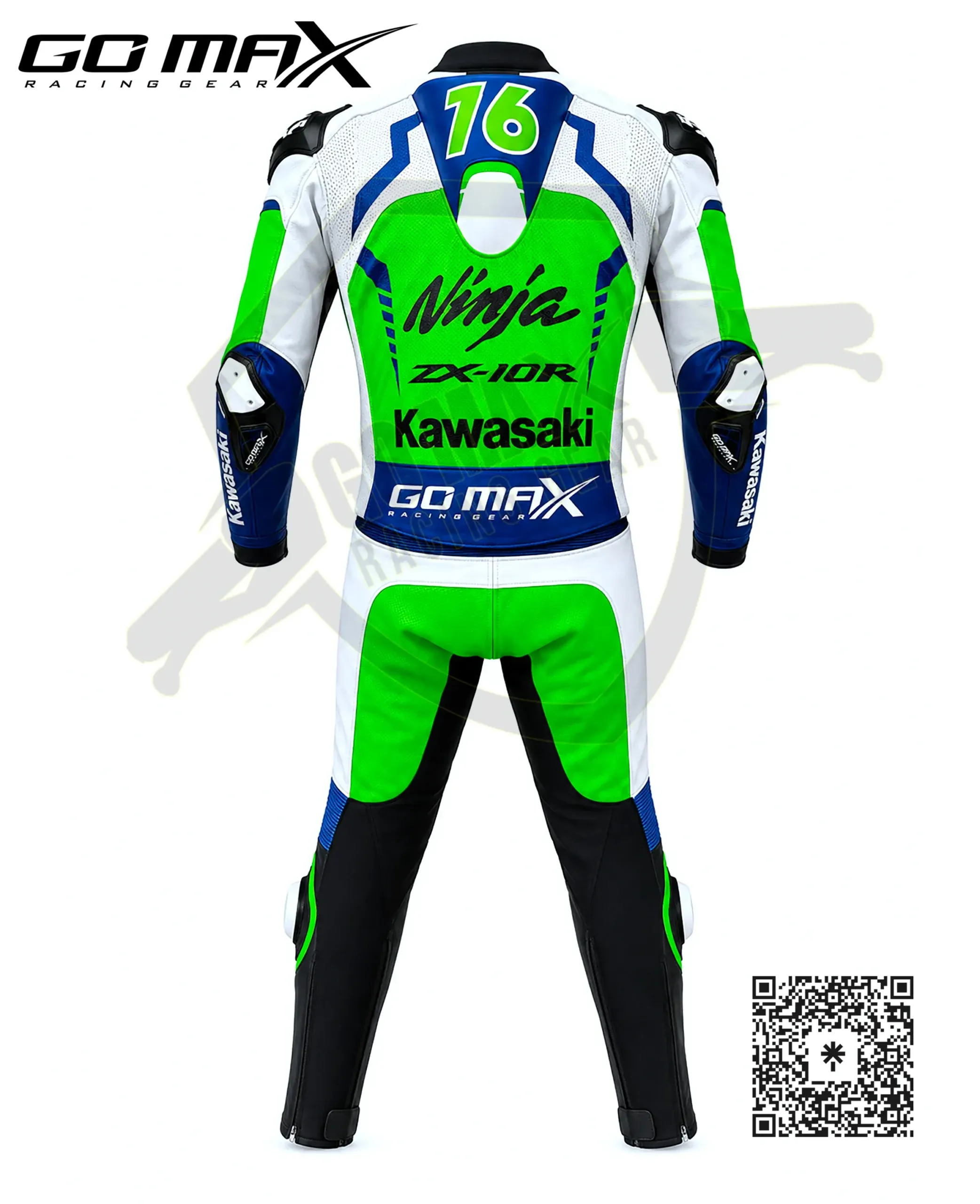 Premium Kawasaki 2 Piece Motorcycle Suit | Go Max Racing