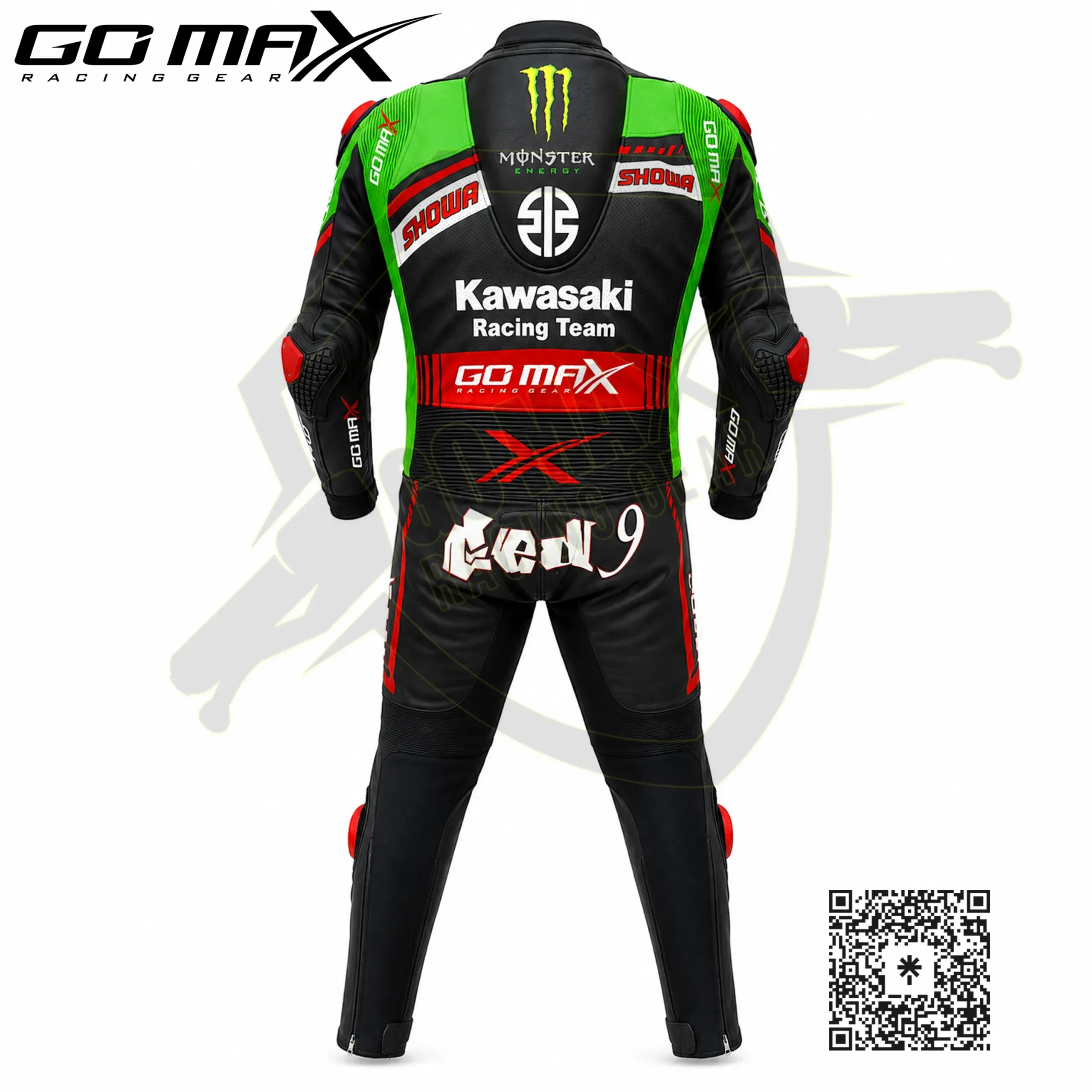 Kawasaki SBK Racing Suit back view