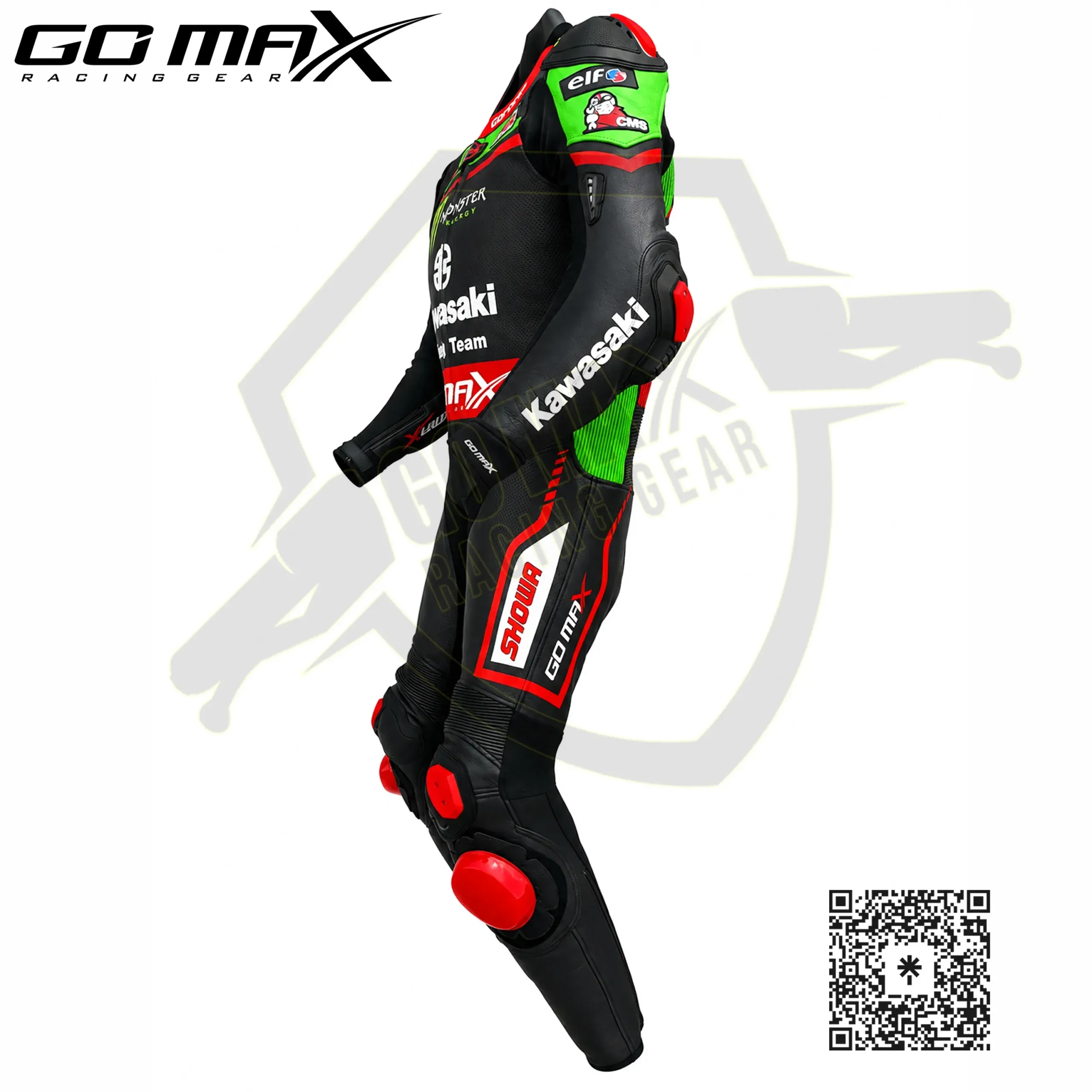 GoMax Jonathan Rea Kawasaki Racing Team SBK 2021 Leather Suit - Image 3