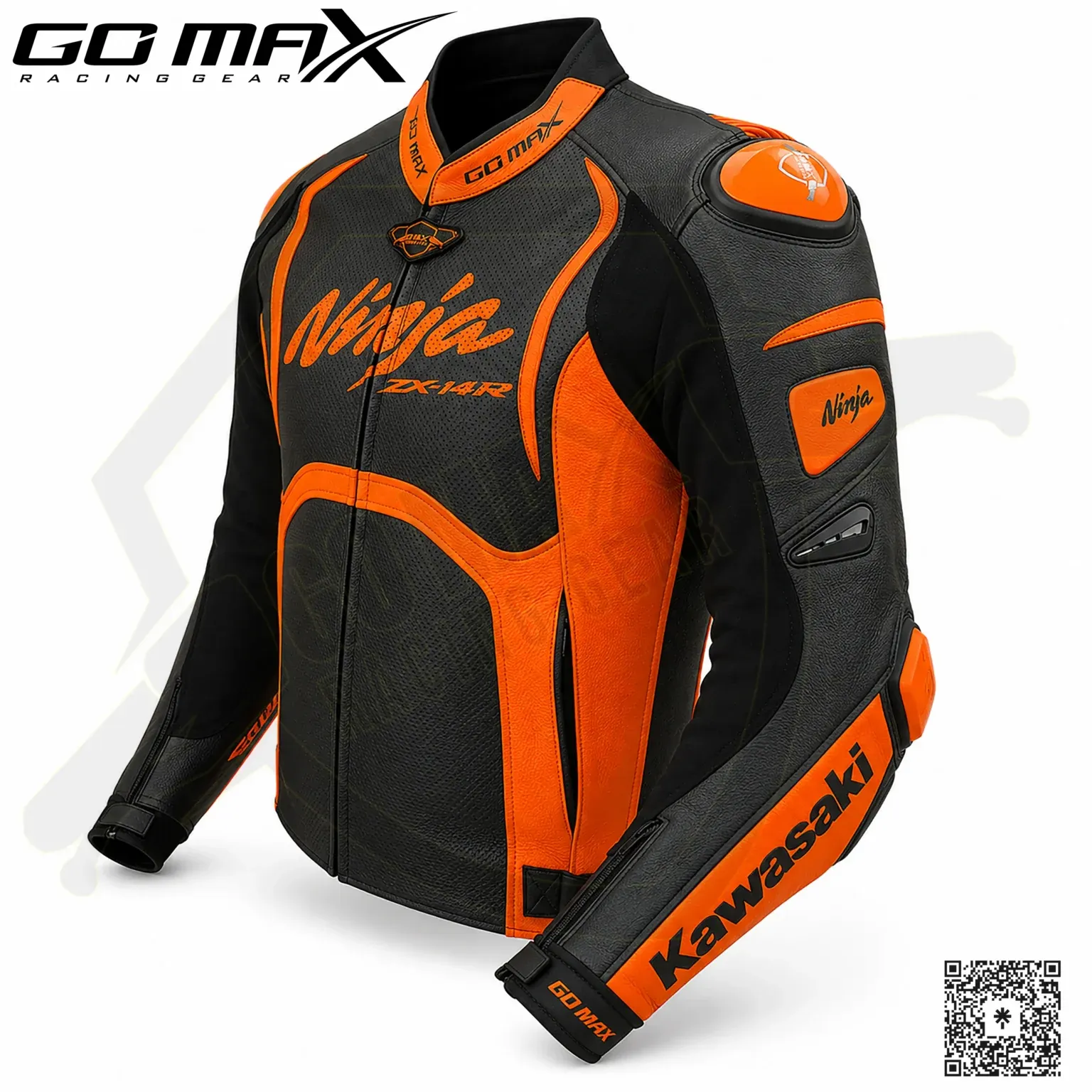 Best Kawasaki ZX-14R Racing Jacket | Custom Leathe Jacket