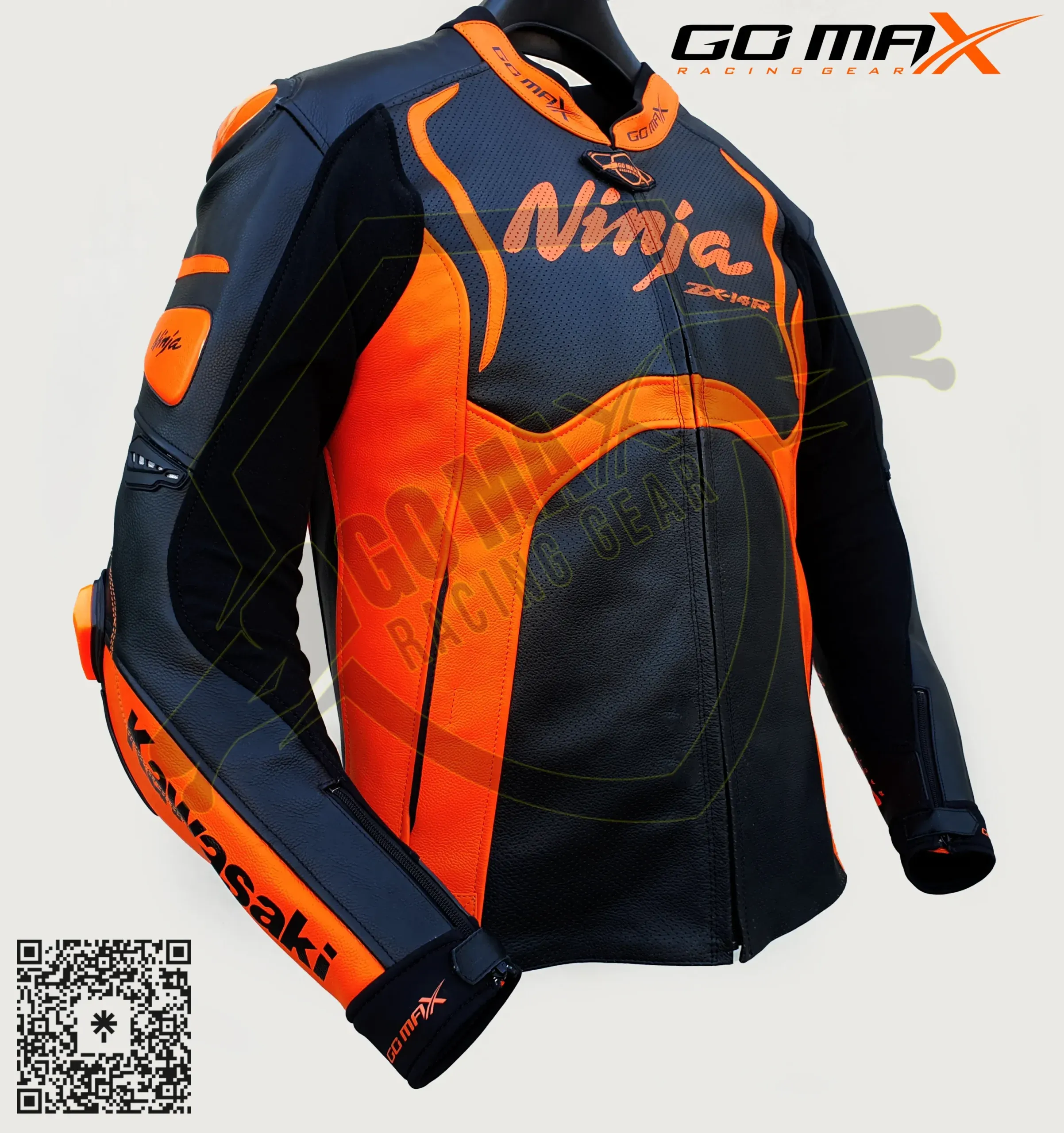 Best Kawasaki ZX-14R Racing Jacket | Custom Leathe Jacket